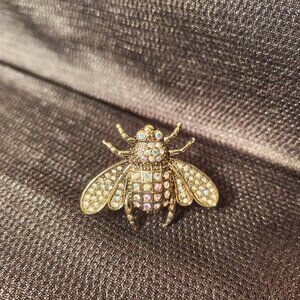 Rhinestone Bumble Bee Stretchy Ring Costume Jewelry